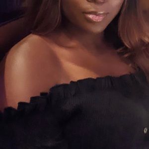 Black off the Shoulder Top